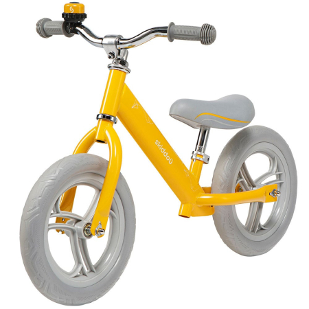 Biciclete, trotinete si triciclete - Bicicleta fara pedale Nils, Skiddou, Galben