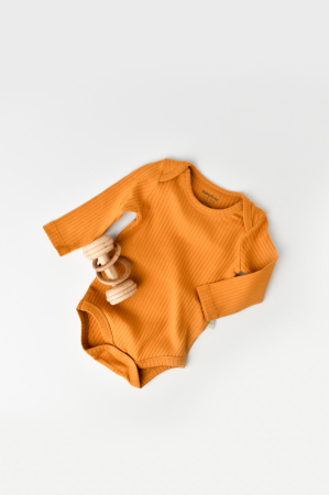 Body-uri și salopete bebeluși - Body Bebe Unisex cu maneca lunga din 95% bumbac organic cu 5% elastan - Sofran, BabyCosy