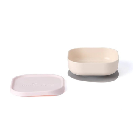 Accesorii hrănire bebeluși - Bol pentru hrana bebelusi Miniware Snack Bowl, 100% din materiale naturale biodegradabile, Vanilla/Cotton Candy