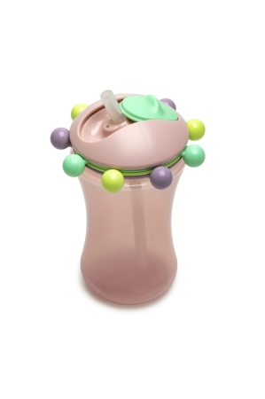 Accesorii hrănire bebeluși - CANA CU PAI ABACUS 340 ML, MELII, ROZ