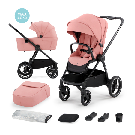 Carucioare - CARUCIOR MULTIFUNCTIONAL KINDERKRAFT NEA, 2 IN 1, ASH PINK