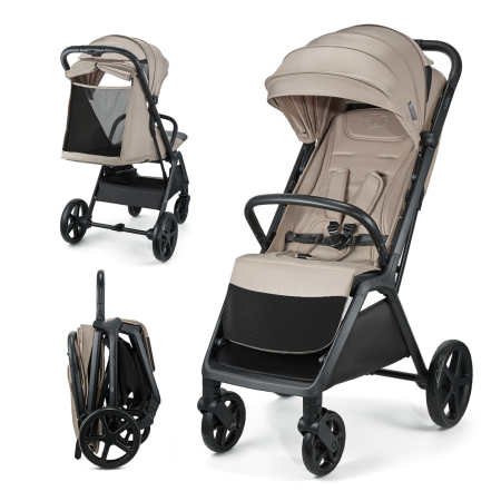 Carucioare - CARUCIOR SPORT KINDERKRAFT LOOM, 0-22 KG, LINEN BEIGE