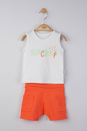 Seturi și compleuri copii - Compleu 2 piese Summer camp pentru baietei, Tongs baby