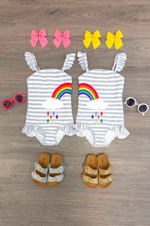 Costume de baie copii - Costum de baie - Curcubeu - gemene Drool