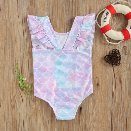 Costume de baie copii - Costum de baie Leopard/Peste Drool - Roz