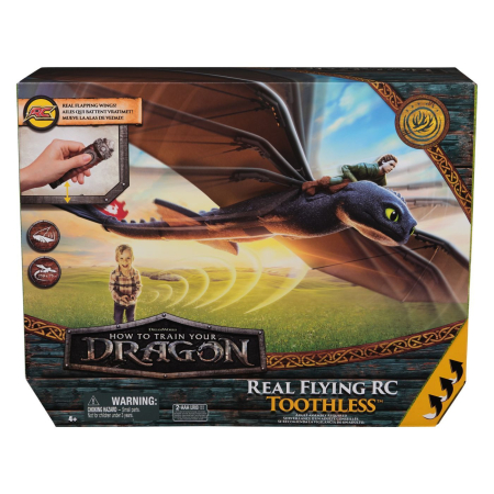 Jucarii - CUM SA ITI DRESEZI DRAGONUL FIGURINA DRAGON TOOTHLESS ZBURATOR CU TELECOMANDA