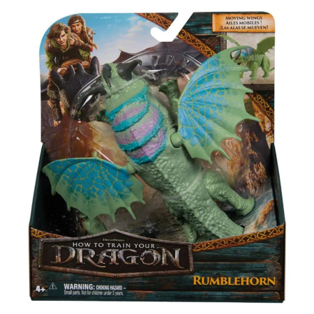 Jucarii - CUM SA ITI DRESEZI DRAGONUL FIGURINA RUMBLEHORN 20CM