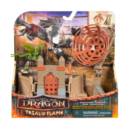 Jucarii - CUM SA ITI DRESEZI DRAGONUL INCERCAREA FLACARII SET DE JOACA ARENA DE ANTRENAMENT LUMEA LUI BERK CAPTURAREA DRAGONULUI