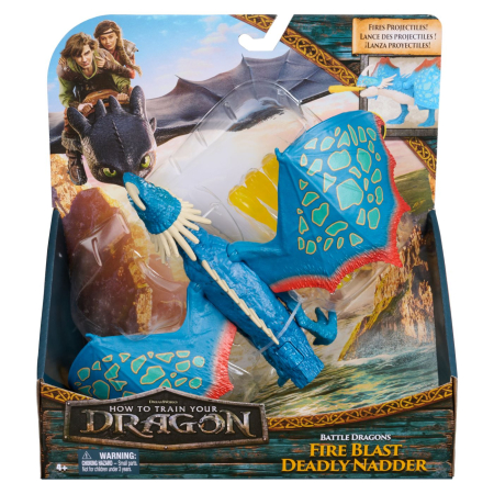 Jucarii - CUM SA ITI DRESEZI DRAGONUL LUPTA DRAGONILOR FIGURINA DRAGON DEADLY NADDER 26.5 CM