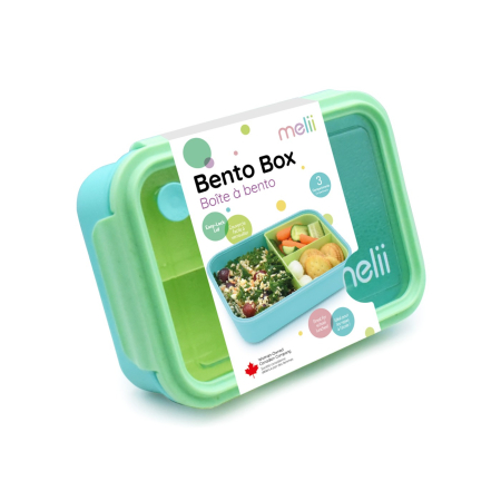 Accesorii hrănire bebeluși - CUTIE PRANZ BENTO 1250ML CUTIE DETASABILA MELII BLUE MINT LIME