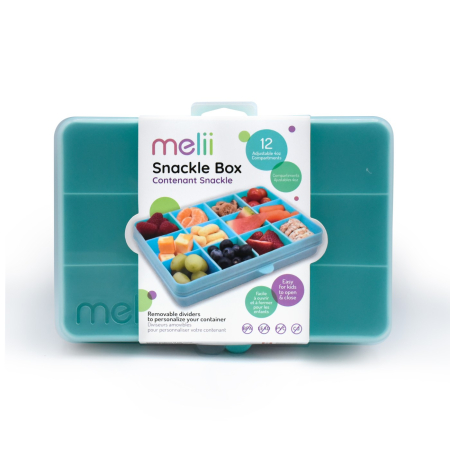 Accesorii hrănire bebeluși - CUTIE SNACK 12 COMPARTIMENTE, MELII, BLUE