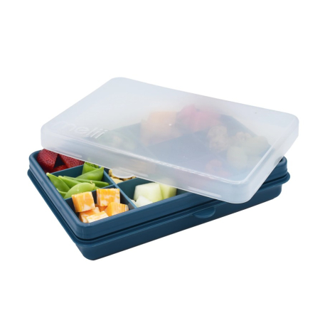 Accesorii hrănire bebeluși - CUTIE SNACK 12 COMPARTIMENTE, MELII LUXE, BLUE