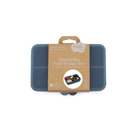 Accesorii hrănire bebeluși - CUTIE SNACK 6 COMPARTIMENTE, MELII LUXE, BLUE