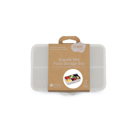 Accesorii hrănire bebeluși - CUTIE SNACK 6 COMPARTIMENTE, MELII LUXE, IVORY