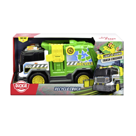 Jucarii - DICKIE CAMION DE RECICLARE CU LUMINI SI SUNETE 30CM