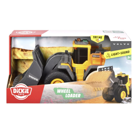 Jucarii - DICKIE EXCAVATOR VOLVO CU SUNETE SI LUMINI