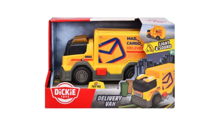 Jucarii - DICKIE TOYS CAMION DE LIVRARE CU LUMINI SI SUNETE 15CM