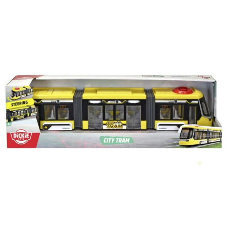 Jucarii - DICKIE TRAMVAI SIEMENS AVENIO GALBEN 41.5CM
