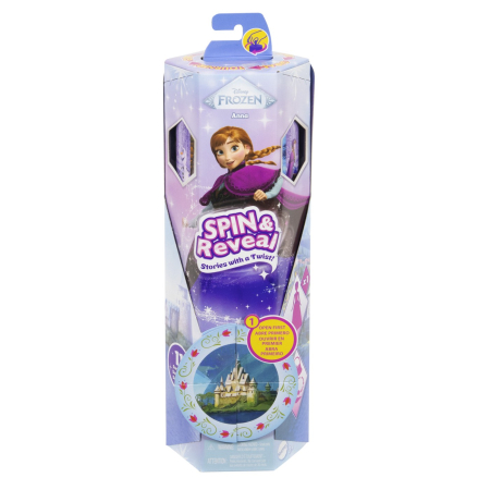 Papusi si accesorii - DISNEY FROZEN SPIN AND REVEAL PAPUSA ANNA CU EVANTAI