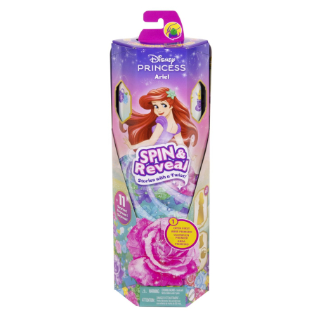 Papusi si accesorii - DISNEY PRINCESS SPIN AND REVEAL PAPUSA ARIEL