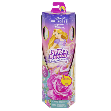 Papusi si accesorii - DISNEY PRINCESS SPIN AND REVEAL PAPUSA RAPUNZEL