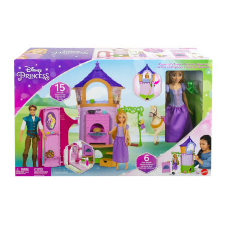 Papusi si accesorii - DISNEY PRINCESS TURNUL PRINTESEI RAPUNZEL
