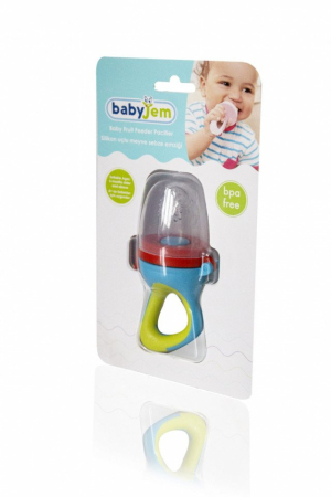 Accesorii hrănire bebeluși - Dispozitiv de hranire din silicon BabyJem Fruits and Vegetables (Culoare: Multicolor)