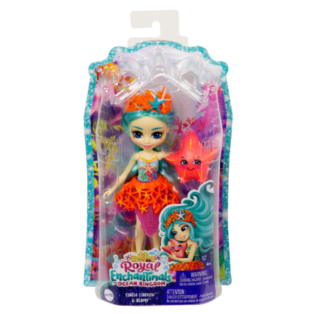 Papusi si accesorii - ENCHANTIMALS ROYAL PAPUSI SI ANIMALUTE STARIA STARFISH SI BEAMY
