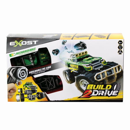 Mașinuțe cu telecomandă - EXOST BUILD 2 DRIVE DELUXE MASINUTA RC CONSTRUIBILA