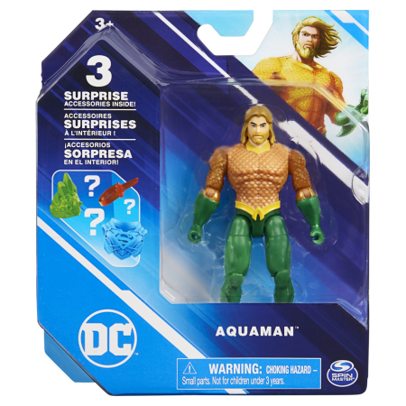Jucarii - FIGURINA AQUAMAN 10CM FLEXIBILA CU ACCESORII