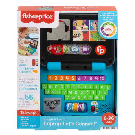 Jucarii pentru bebelusi - FISHER PRICE LAUGHu0026LEARN LAPTOP INTERACTIV IN LIMBA ROMANA