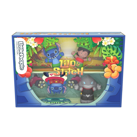 Figurine cu eroi si personaje - FISHER PRICE LITTLE PEOPLE COLLECTOR DISNEY LILO SI STITCH SET 4 FIGURINE
