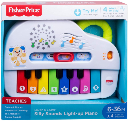 Jucarii pentru bebelusi - FISHER PRICE PIANUL INTERACTIV IN LIMBA ROMANA