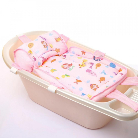 Baia bebelușului - Hamac din spuma pentru cadita BabyJem Ocean Baby (Culoare: Roz)