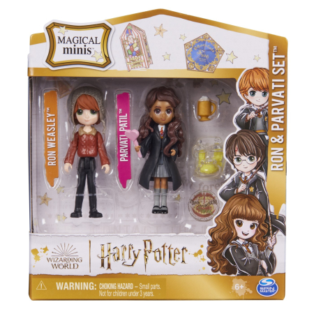 Jucarii - HARRY POTTER WIZARDING WORLD MAGICAL MINIS SET 2 FIGURINE RON SI PARVATI