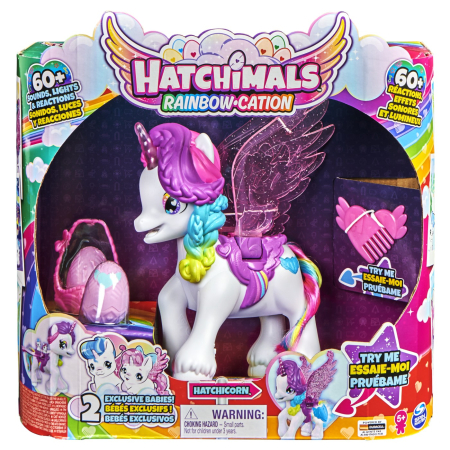 Jucarii - HATCHIMALS UNICORNUL CU ARIPI MAGICE