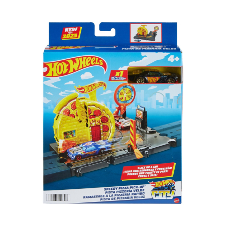 Masinute, Motociclete, Elicoptere, Avioane - HOT WHEELS CITY EXPLORER SPEEDY PIZZA PICK UP