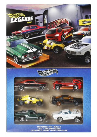 Masinute, Motociclete, Elicoptere, Avioane - HOT WHEELS LEGENDS SILVER SERIES SET 6 MASINUTE METALICE