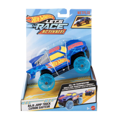 Masinute, Motociclete, Elicoptere, Avioane - HOT WHEELS LETS RACE ACTIVATE MASINUTA BAJA JUMP TRUCK SCARA 1 LA 32