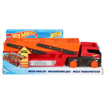Masinute, Motociclete, Elicoptere, Avioane - HOT WHEELS MEGA TRANSPORTATORUL DE MASINI