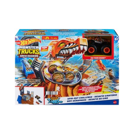 Masinute, Motociclete, Elicoptere, Avioane - HOT WHEELS MONSTER TRUCK ARENA SMASHERS PROVOCAREA SPIN-OUT