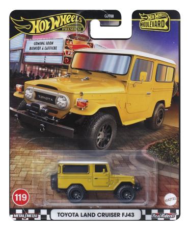 Masinute, Motociclete, Elicoptere, Avioane - HOT WHEELS PREMIUM BOULEVARD MASINUTA METALICA TOYOTA LAND CRUISER FJ43 SCARA 1 LA 64