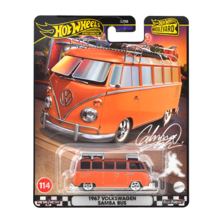 Masinute, Motociclete, Elicoptere, Avioane - HOT WHEELS PREMIUM BOULEVARD MASINUTA METALICA VOLKSWAGEN SAMBA BUS SCARA 1:64