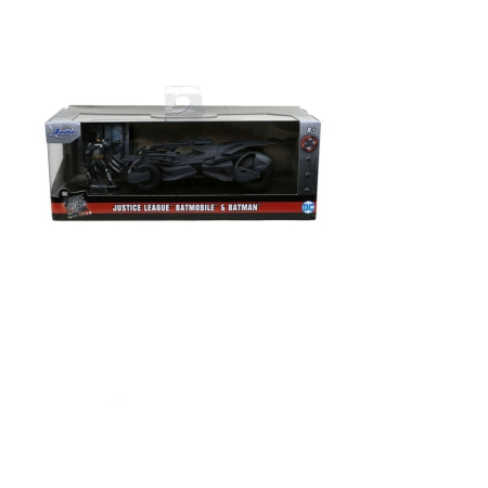 Jucarii - JADA DC JUSTICE LEAGUE SET FIGURINA BATMAN SI MASINUTA METALICA BATMOBILE SCARA 1 LA 32