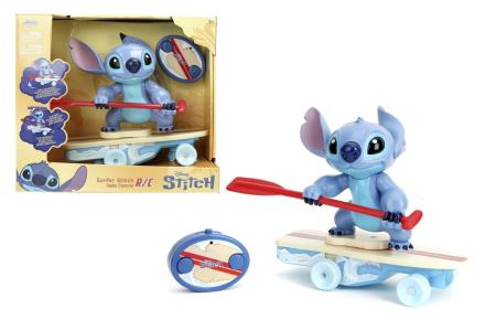 Jucarii - JADA DISNEY STITCH PLACA DE SURF RC CU TELECOMANDA SI FIGURINA STITCH