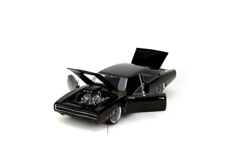 Jucarii - JADA FAST AND FURIOUS MASINUTA METALICA DODGE CHARGER 1970 NEGRU SCARA 1 LA 24