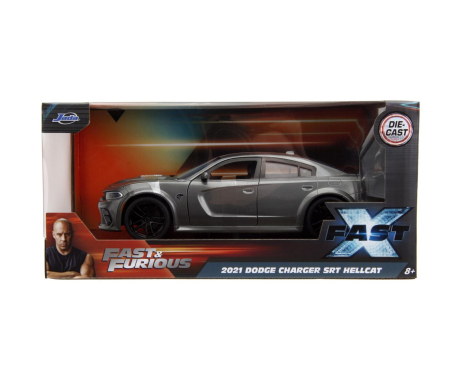 Jucarii - JADA FAST AND FURIOUS MASINUTA METALICA DODGE CHARGER SRT HELLCAT 2021 SCARA 1 LA 24