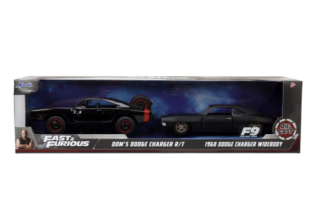 Jucarii - JADA FAST AND FURIOUS SET MASINUTE METALICE DODGE CHARGER RT SI DODGE CHARGER WIDEBODY SCARA 1:32