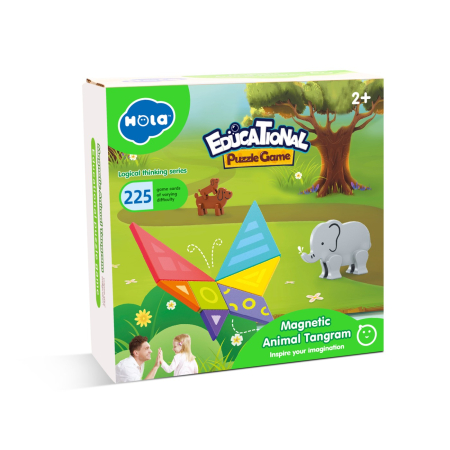 Jucarii pentru bebelusi - JOC EDUCATIONAL TANGRAM MAGNETIC