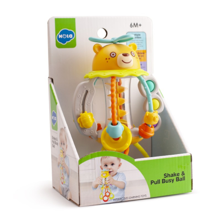 Jucarii pentru bebelusi - JUCARIE SENZORIALA PENTRU BEBE SCUTURA SI TRAGE